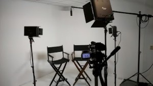 studio interview setup